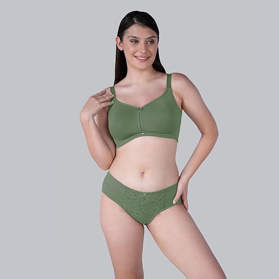 SOIE Women’s Minimiser Bra – Full Coverage, Non-Padded & Non-Wired